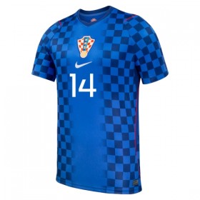 Camisola Croácia Perišić 14 Criança 2º Equipamento Mundial 2026 Manga Curta