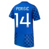 Camisola Croácia Perišić 14 Criança 2º Equipamento Mundial 2026 Manga Curta