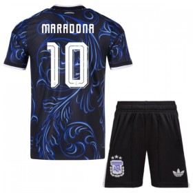 Camisola Argentina Maradona 10 Criança 2º Equipamento Mundial 2026 Manga Curta