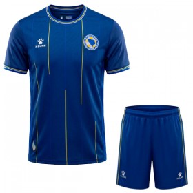 Camisola Bósnia e Herzegovina Criança 1º Equipamento Mundial 2026 Manga Curta