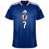 Camisola Japão Mitoma 7 1º Equipamento Mundial 2026 Manga Curta