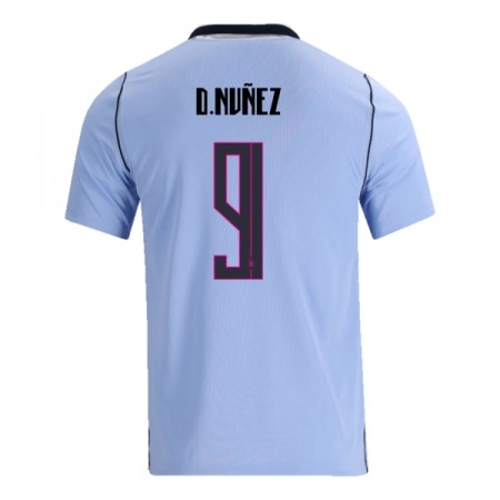 Camisola Uruguai Darwin Nunez 9 1º Equipamento Mundial 2026 Manga Curta