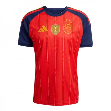 Camisola Espanha 2 Stars 1º Equipamento Mundial 2026 Manga Curta