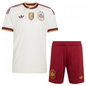 Camisola Espanha 2 Stars Criança 2º Equipamento Mundial 2026 Manga Curta