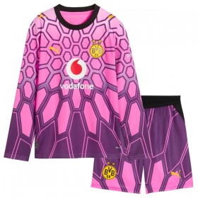 Camisola Borussia Dortmund Guarda Redes Criança 2º Equipamento 2026-27 Rosa Manga Comprida