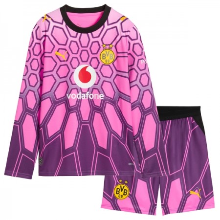 Camisola Borussia Dortmund Guarda Redes Criança 2º Equipamento 2026-27 Rosa Manga Comprida