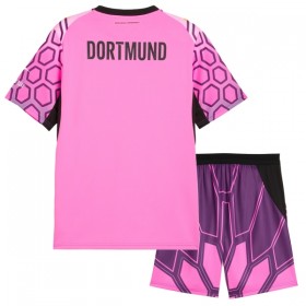 Camisola Borussia Dortmund Guarda Redes Criança 2º Equipamento 2026-27 Rosa Manga Curta