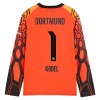 Camisola Borussia Dortmund Kobel 1 Guarda Redes 1º Equipamento 2026-27 Laranja Manga Comprida