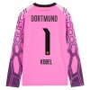 Camisola Borussia Dortmund Kobel 1 Guarda Redes 2º Equipamento 2026-27 Rosa Manga Comprida