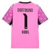 Camisola Borussia Dortmund Kobel 1 Guarda Redes 2º Equipamento 2026-27 Rosa Manga Curta