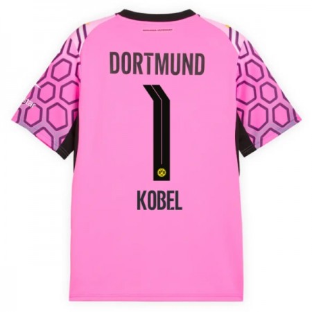 Camisola Borussia Dortmund Kobel 1 Guarda Redes 2º Equipamento 2026-27 Rosa Manga Curta