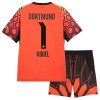 Camisola Borussia Dortmund Kobel 1 Guarda Redes Criança 1º Equipamento 2026-27 Laranja Manga Curta