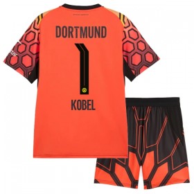 Camisola Borussia Dortmund Kobel 1 Guarda Redes Criança 1º Equipamento 2026-27 Laranja Manga Curta
