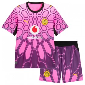 Camisola Borussia Dortmund Kobel 1 Guarda Redes Criança 2º Equipamento 2026-27 Rosa Manga Curta