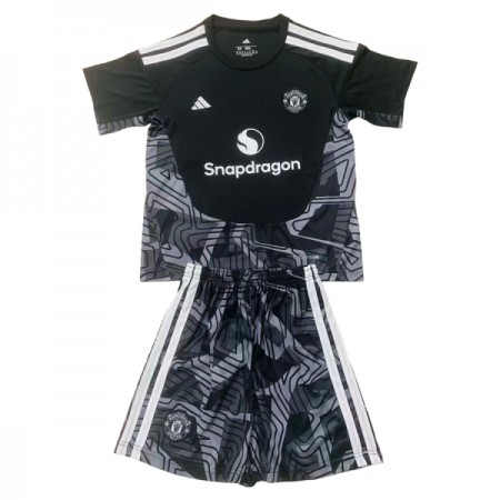 Camisola Manchester United Guarda Redes Criança 2026-27 Preta Manga Curta