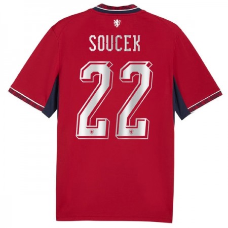 Camisola República Checa Soucek 22 1º Equipamento Mundial 2026 Manga Curta