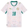 Camisola Senegal Sarr 18 1º Equipamento Mundial 2026 Manga Curta