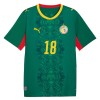Camisola Senegal Sarr 18 2º Equipamento Mundial 2026 Manga Curta