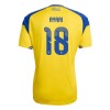Camisola Suécia Ayari 18 1º Equipamento Mundial 2026 Manga Curta