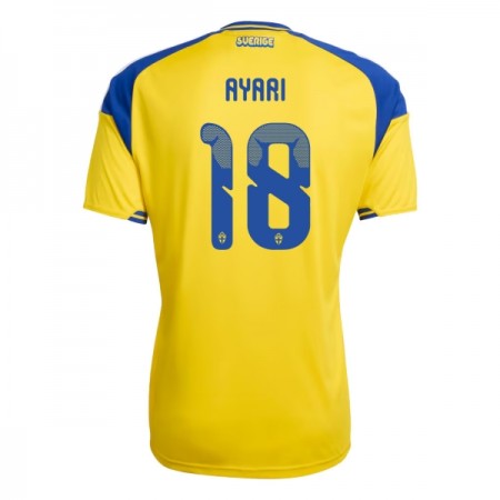 Camisola Suécia Ayari 18 1º Equipamento Mundial 2026 Manga Curta