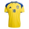 Camisola Suécia Ayari 18 1º Equipamento Mundial 2026 Manga Curta