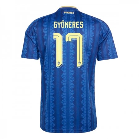 Camisola Suécia Gyokeres 17 2º Equipamento Mundial 2026 Manga Curta