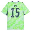 Camisola Suíça Djibril Sow 15 2º Equipamento Mundial 2026 Manga Curta
