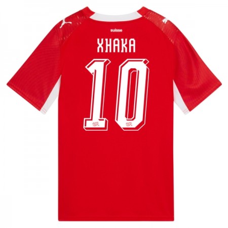Camisola Suíça Granit Xhaka 10 1º Equipamento Mundial 2026 Manga Curta