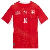 Camisola Suíça Granit Xhaka 10 1º Equipamento Mundial 2026 Manga Curta