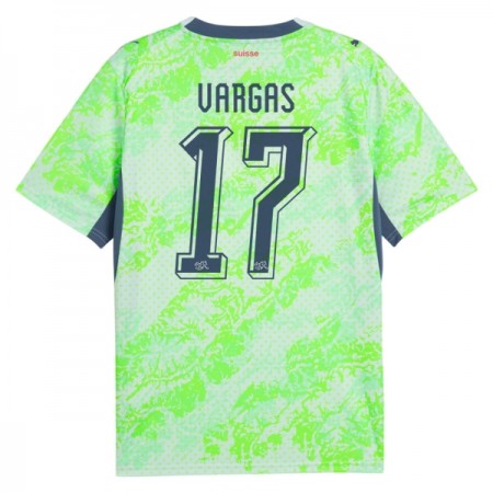 Camisola Suíça Vargas 17 2º Equipamento Mundial 2026 Manga Curta