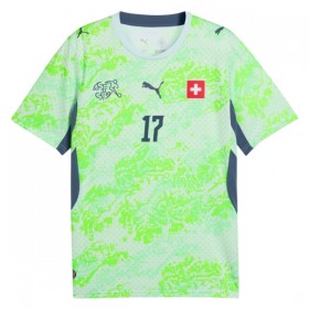 Camisola Suíça Vargas 17 2º Equipamento Mundial 2026 Manga Curta