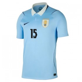 Camisola Uruguai Federico Valverde 15 1º Equipamento Mundial 2026 Manga Curta