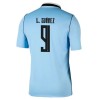 Camisola Uruguai Luis Suarez 9 1º Equipamento Mundial 2026 Manga Curta