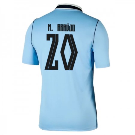 Camisola Uruguai Maximiliano Araujo 20 1º Equipamento Mundial 2026 Manga Curta