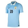 Camisola Uruguai Maximiliano Araujo 20 1º Equipamento Mundial 2026 Manga Curta
