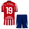 Camisola Atlético Madrid J. Alvarez 19 Criança 1º Equipamento 2026-27 Manga Curta Camisola Atlético Madrid J. Alvarez 19 Criança 1º Equipamento 2026-27 Manga Curta