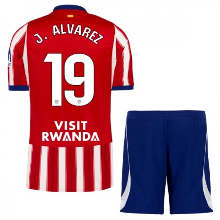 Camisola Atlético Madrid J. Alvarez 19 Criança 1º Equipamento 2026-27 Manga Curta Camisola Atlético Madrid J. Alvarez 19 Criança 1º Equipamento 2026-27 Manga Curta
