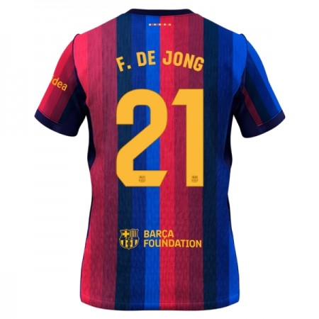 Camisola FC Barcelona Frenkie de Jong 21 1º Equipamento 2026-27 Manga Curta Camisola FC Barcelona Frenkie de Jong 21 1º Equipamento 2026-27 Manga Curta