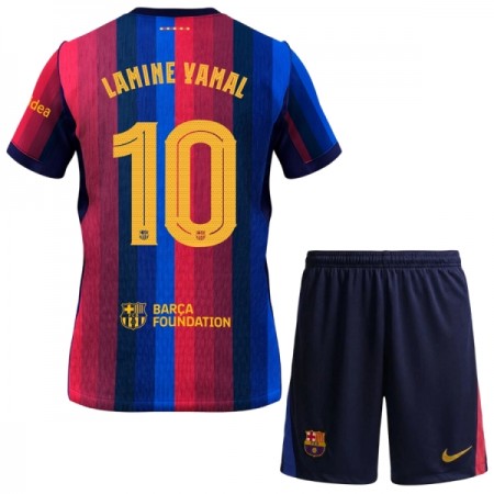 Camisola FC Barcelona Lamine Yamal 10 Criança 1º Equipamento 2026-27 Manga Curta Camisola FC Barcelona Lamine Yamal 10 Criança 1º Equipamento 2026-27 Manga Curta