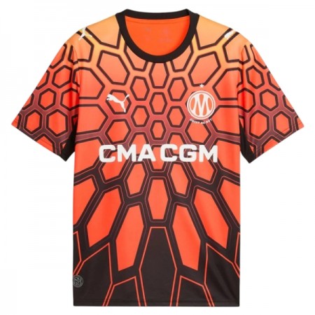 Camisola Olympique de Marseille 1º Equipamento 2026-27 Laranja Manga Curta