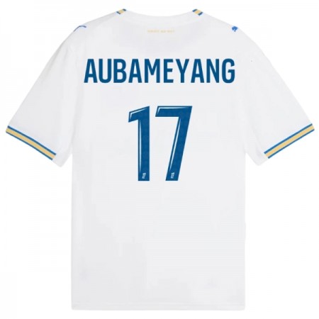 Camisola Olympique de Marseille Aubameyang 17 1º Equipamento 2026-27 Manga Curta