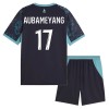 Camisola Olympique de Marseille Aubameyang 17 Criança 2º Equipamento 2026-27 Manga Curta