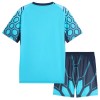 Camisola Olympique de Marseille Criança 2º Equipamento 2026-27 Azul Manga Curta
