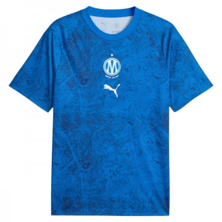 Camisola Olympique de Marseille Pre-Match 2026-27 Azul Manga Curta