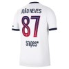 Camisola Paris Saint-Germain Joao Neves 87 2º Equipamento 2026-27 Manga Curta