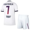 Camisola Paris Saint-Germain Kvaratskhelia 7 Criança 2º Equipamento 2026-27 Manga Curta
