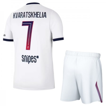 Camisola Paris Saint-Germain Kvaratskhelia 7 Criança 2º Equipamento 2026-27 Manga Curta