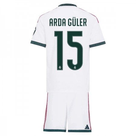Camisola Real Madrid Arda Guler 15 Criança 1º Equipamento 2026-27 Manga Curta