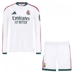 Camisola Real Madrid Criança 1º Equipamento 2026-27 Manga Comprida