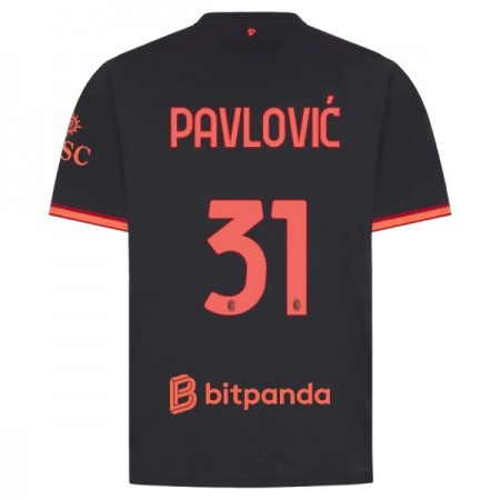 Camisola AC Milan Pavlovic 31 3º Equipamento 2026-27 Manga Curta